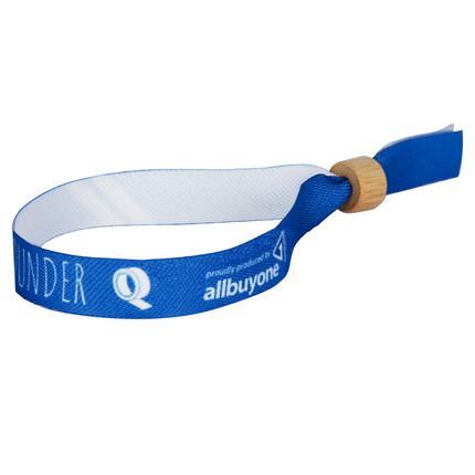 print festival wristbands - Self-locking eco plastic closure Sustainable festival wristbands printed on rPET - Self-locking eco plastic closure