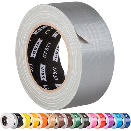 Adhesive cloth tape coloured Grip Tape GT 571 - silver
