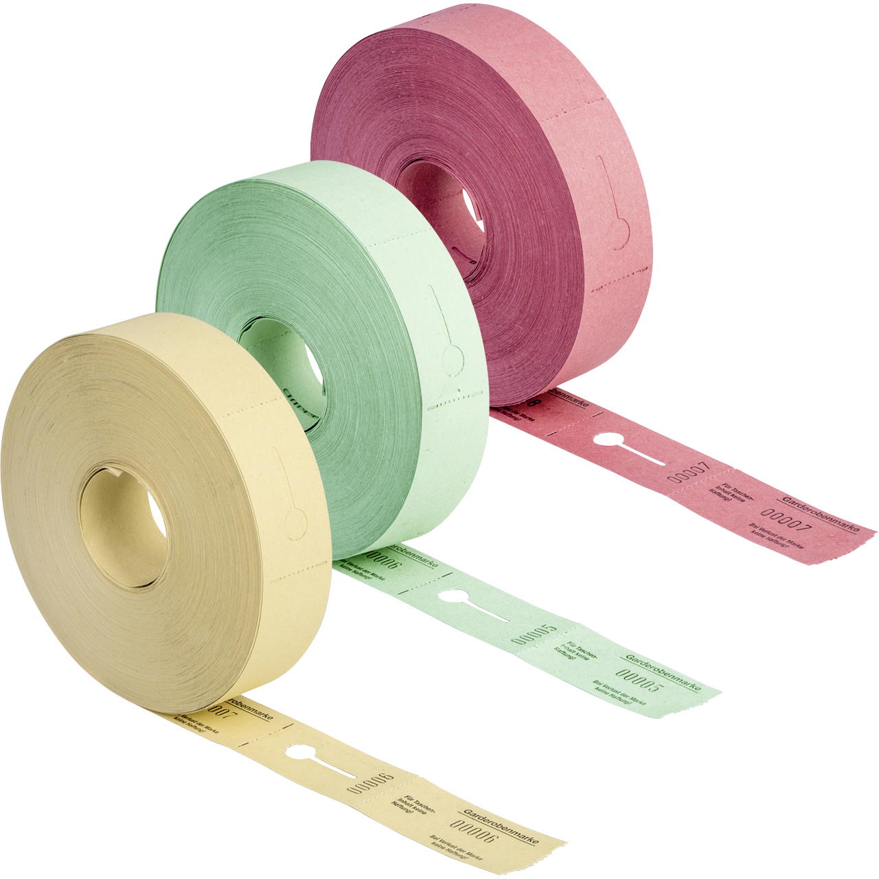 Garderobenmarken Rolle - grün