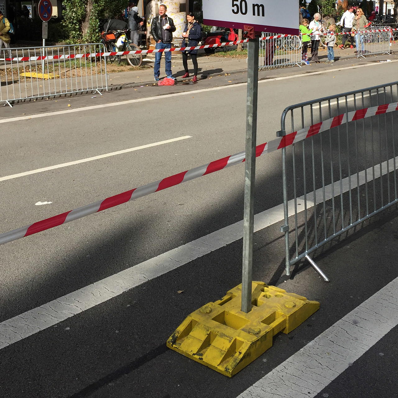 Absperrband rot weiß extrem reißfest - 500 m