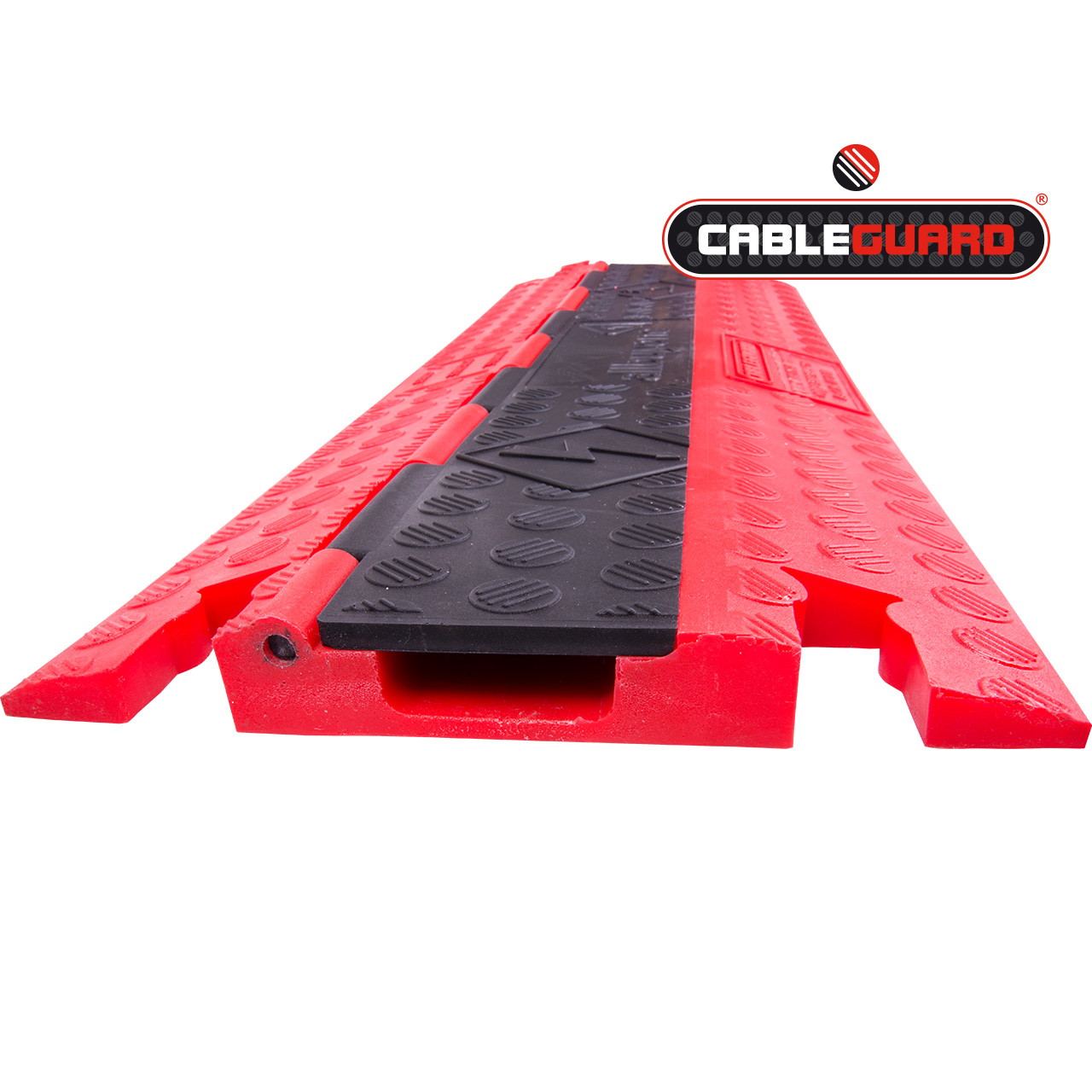 2-channel low-profile cable protector for pedestrian and light vehicle traffic - 2 channels