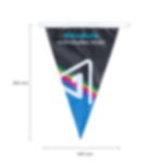 Wimpelkette bedrucken - 1 Motiv Wimpelkette individuell bedrucken lassen - 1 Motiv