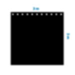 molton curtain - 3 m x 3 m Molton curtains in standard sizes - 3 m x 3 m