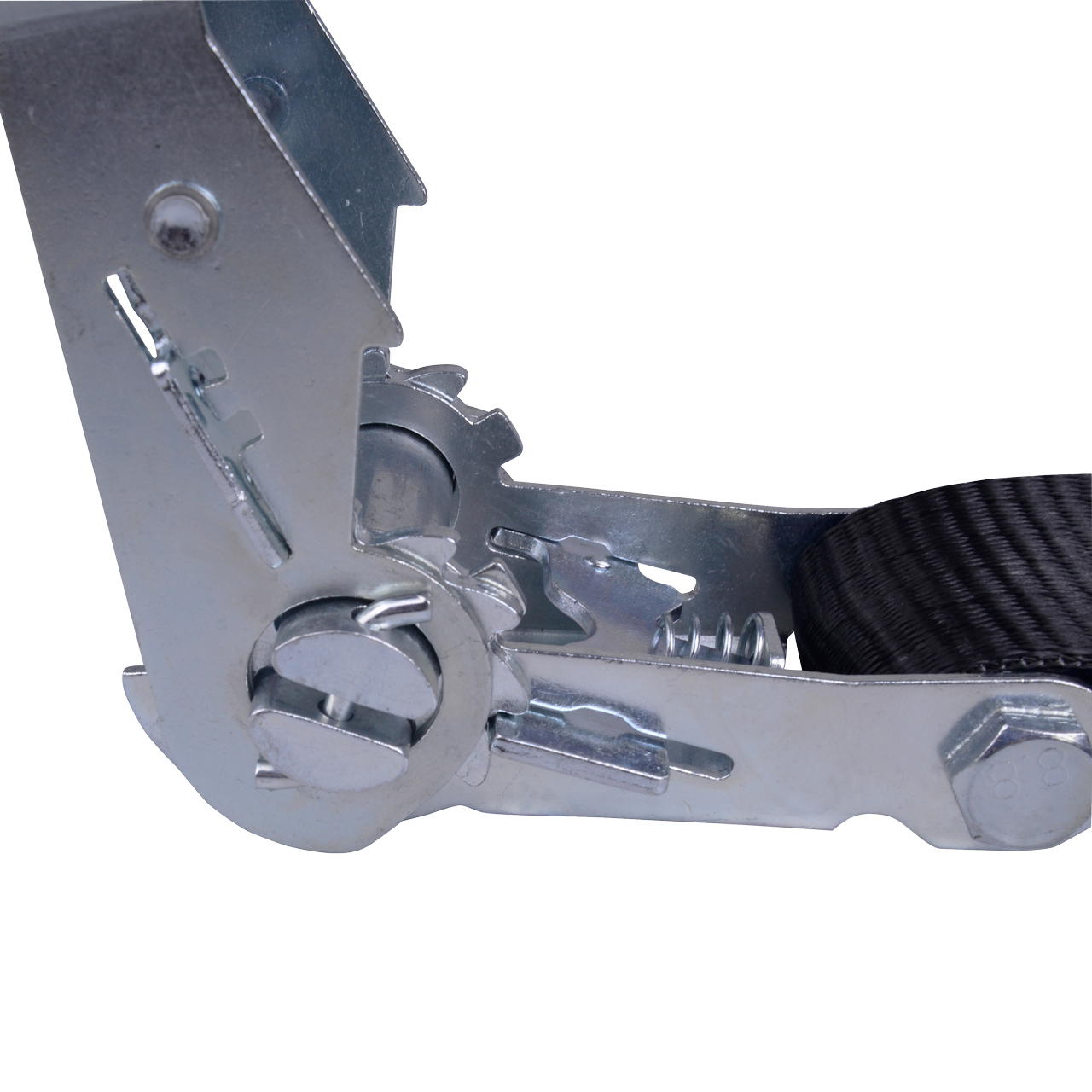 lashing strap black - 2-part - 6.00 m x 50 mm