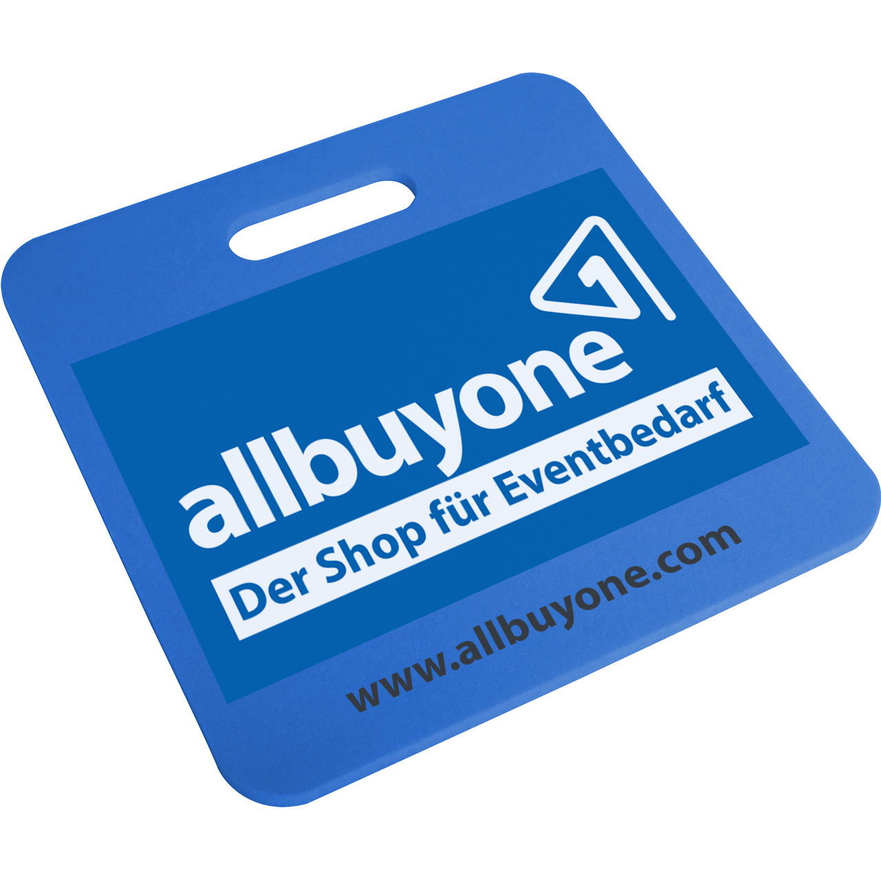 seat cushion printed - 3-coloured - blue