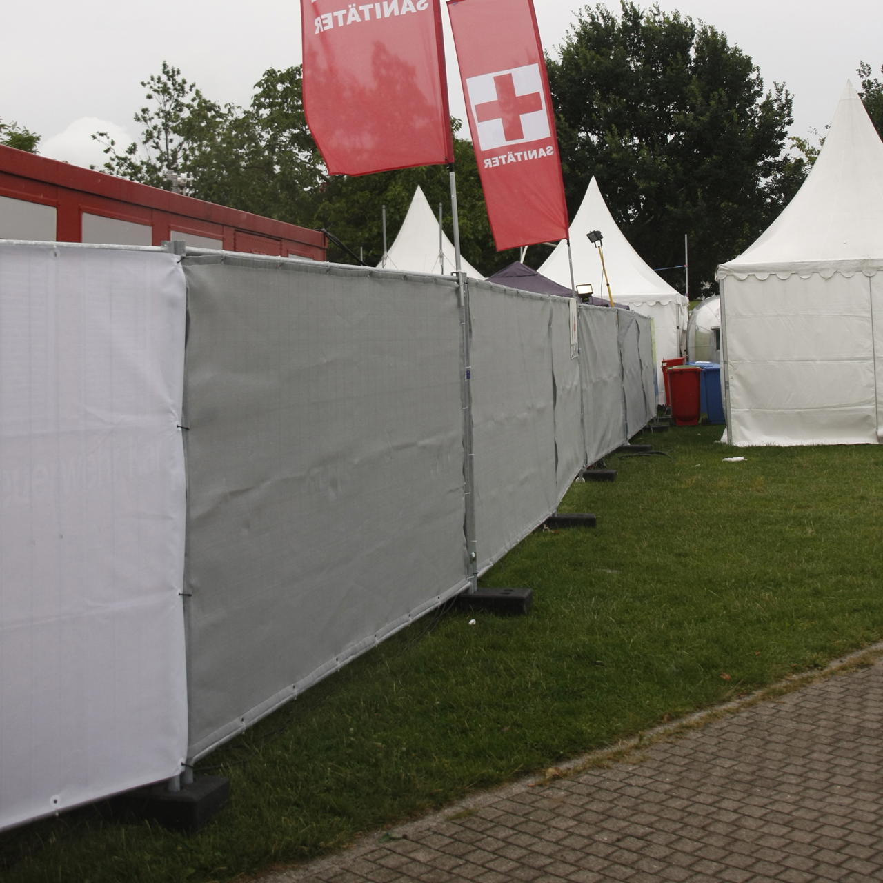 Bauzaun Sichtschutz B1 - grau