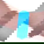 plastic admission wristbands - neon blue Unprinted vinyl tape - neon blue