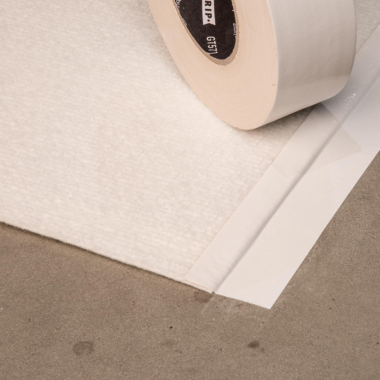Rips carpet 1 m roll - white