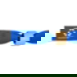 Festivalbändchen bedrucken - selbstverschließender Eco Plastikverschl Festivalbändchen bedrucken lassen. Detailansicht selbstschließender Recycling Plasikverschluss mit Bambus