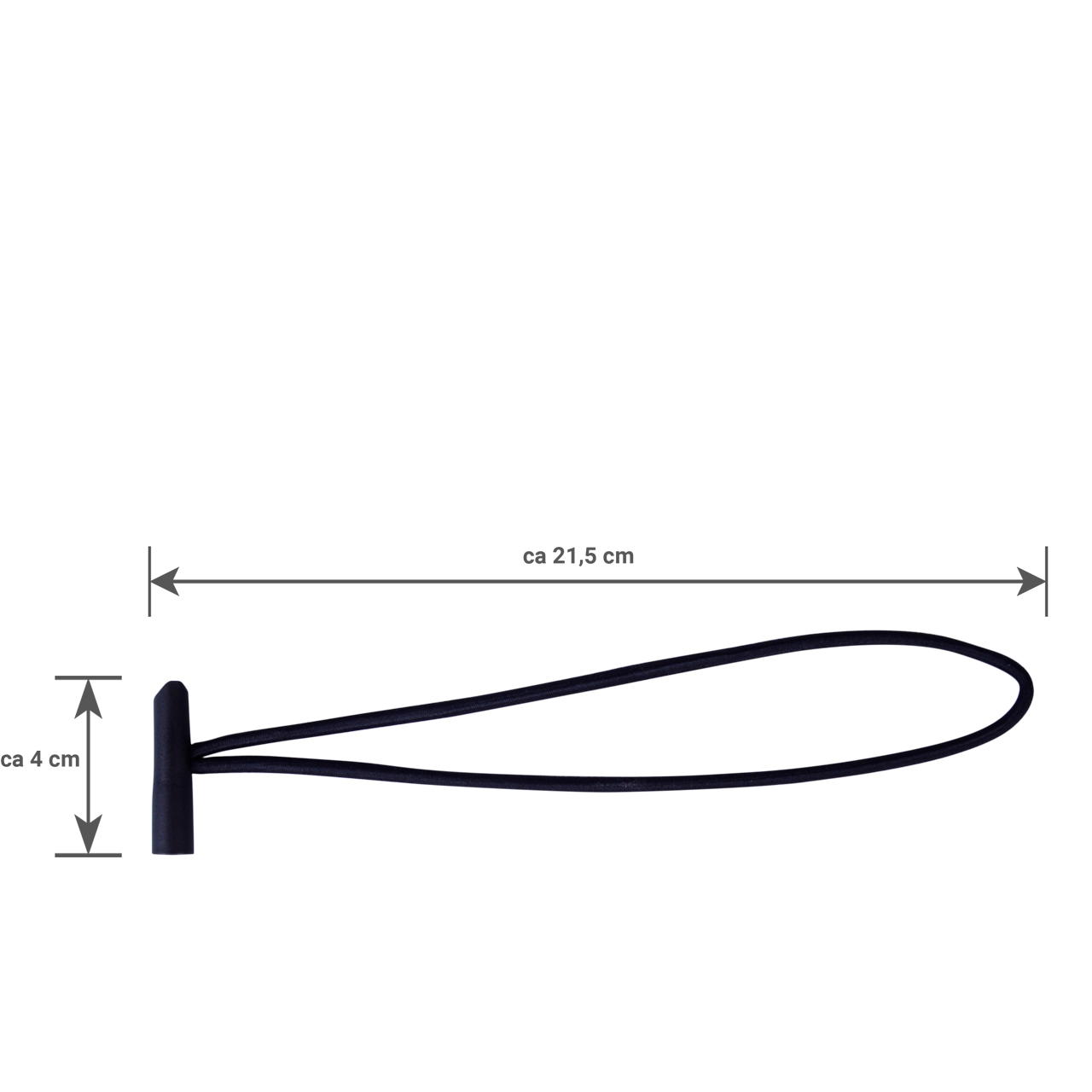 bungee loops with toggles - black