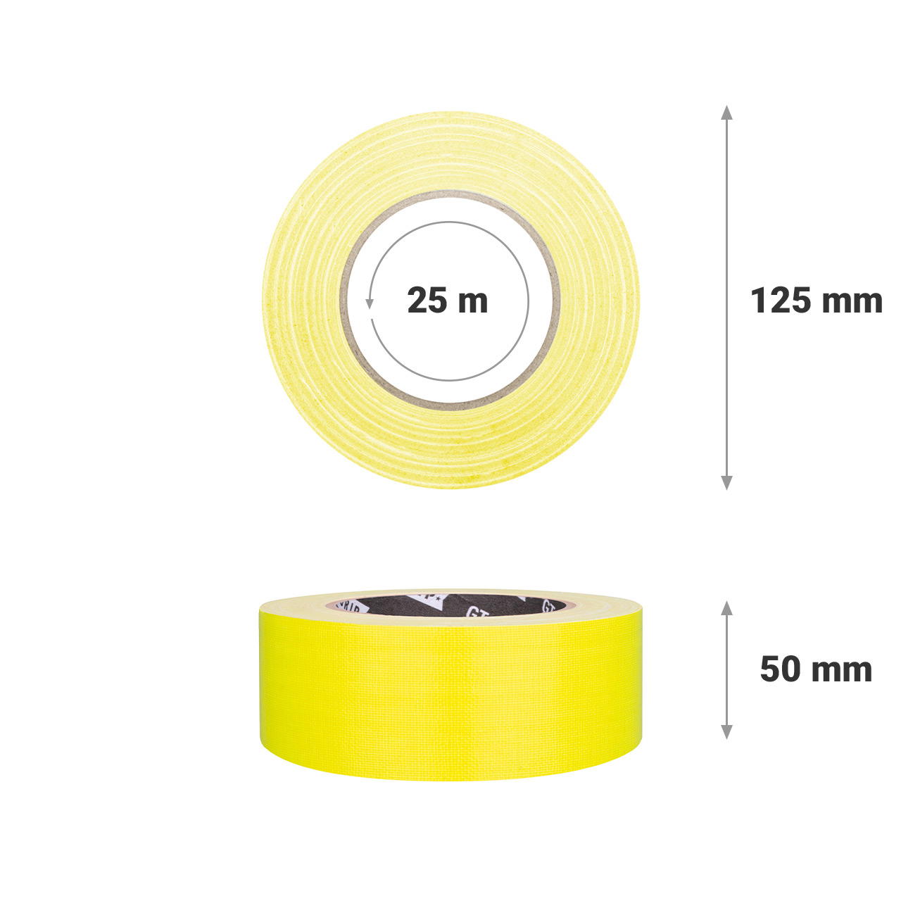 Adhesive cloth tape NEON GT 571 - neon yellow