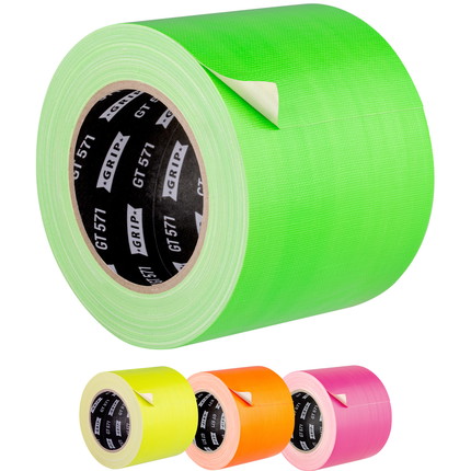 Adhesive cloth tape neon extra wide GT 571 - neon green