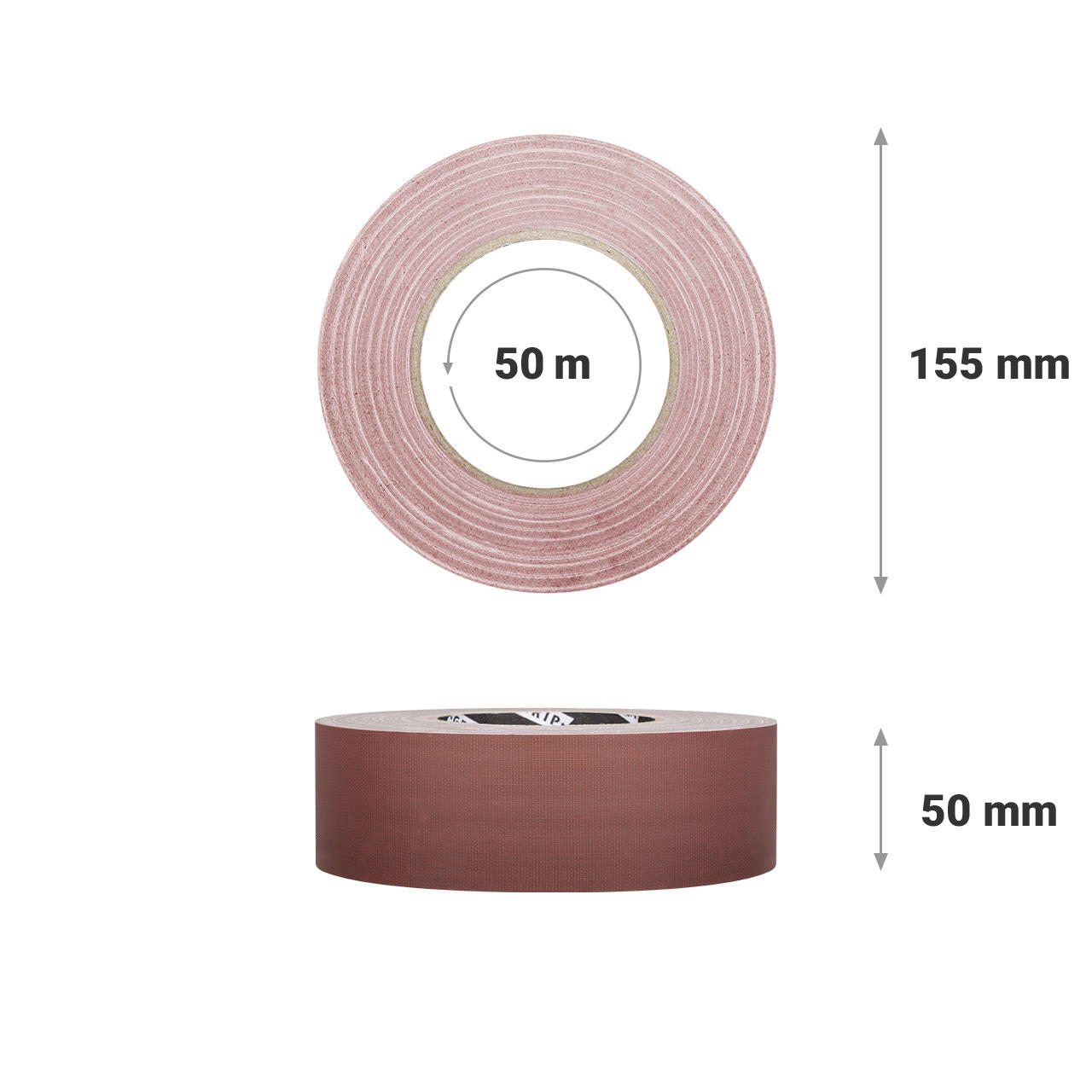 Adhesive cloth tape extra matt GT 102 - dark brown