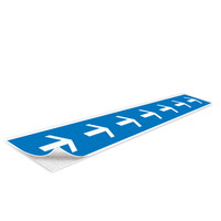 Bodenaufkleber Pfeile | blau