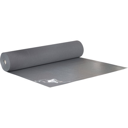 Flachfilz B1 mit Folienabdeckung grau - grau