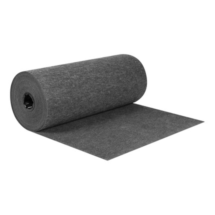 Rips Teppich 1 m Rolle  - grau meliert