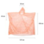 disposable raincape - orange Disposable raincape GRIP – pack of 10 - orange