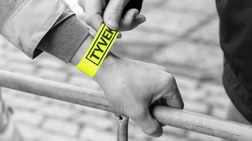 Neon admission wristbands