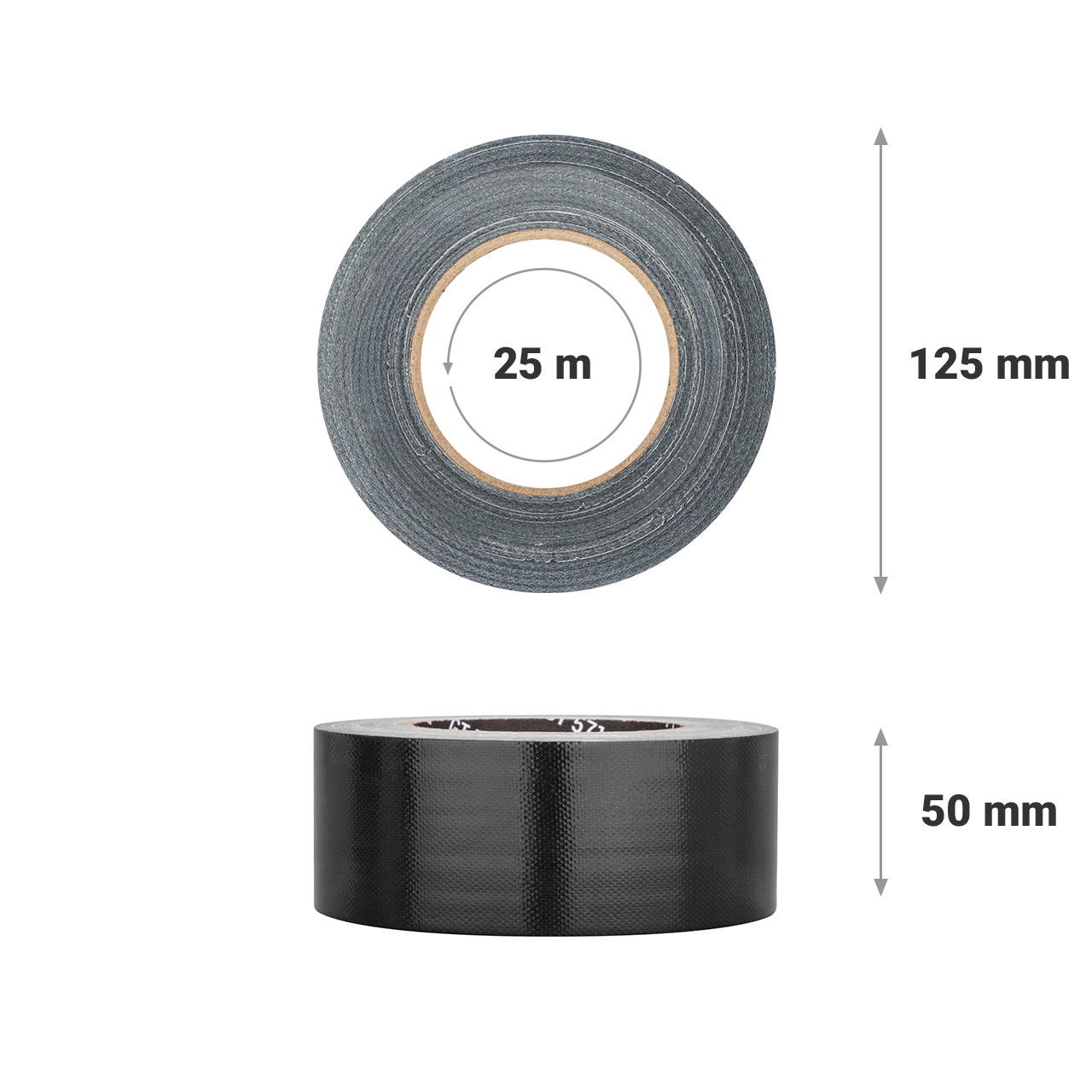 Adhesive cloth tape coloured Grip Tape GT 571 - black