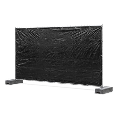 View protection tarp with eyelets | black