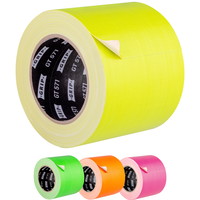 adhesive cloth tape 100mm | neon yellow
