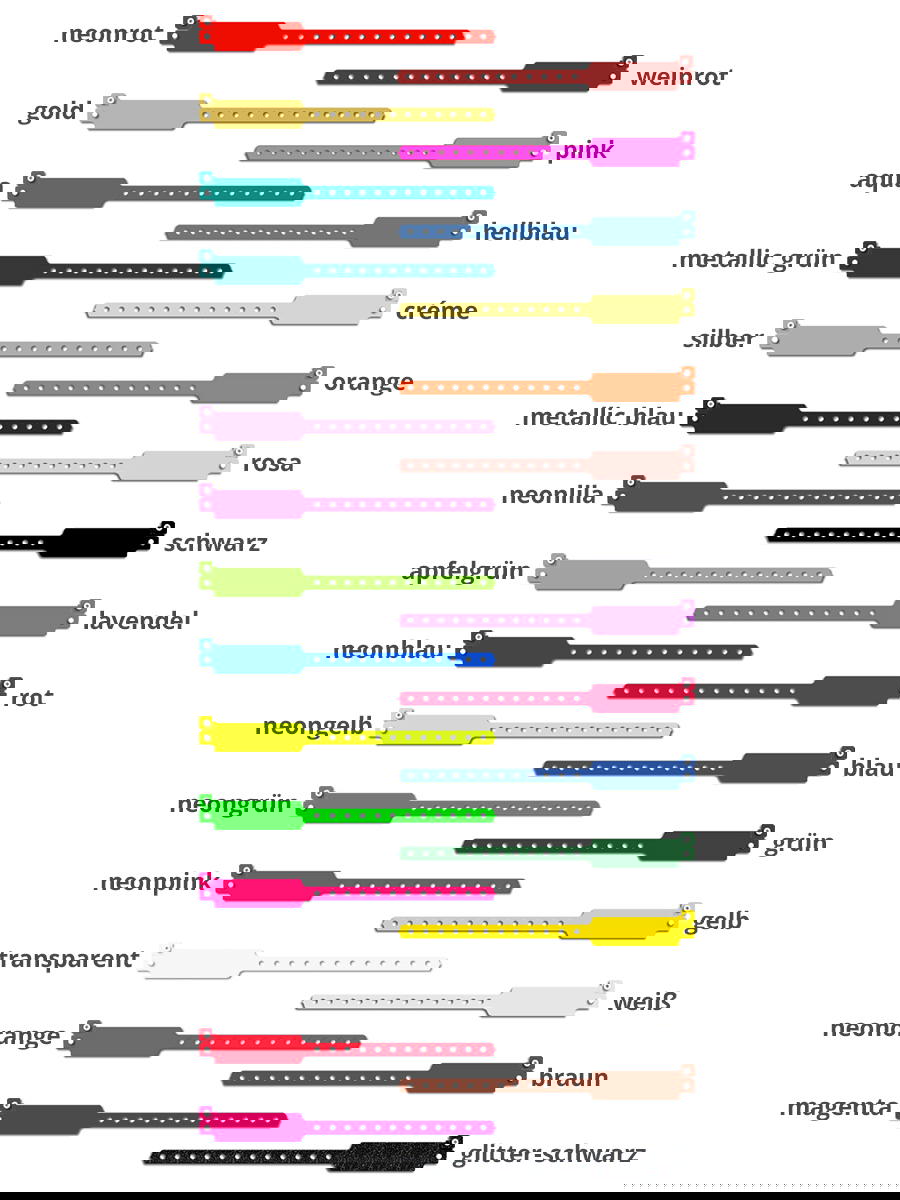 Eintrittsbaender-vinyl Farben