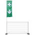 Preview: construction fence flag with pictogram