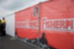 Meshbanner - Werbung und Branding als Bauzaunbanner drucken Geöstes Netzvinylbanner mit Fisherman’s Friend Sponsorenbranding als Bauzaunbanner bei Outdoor-Event