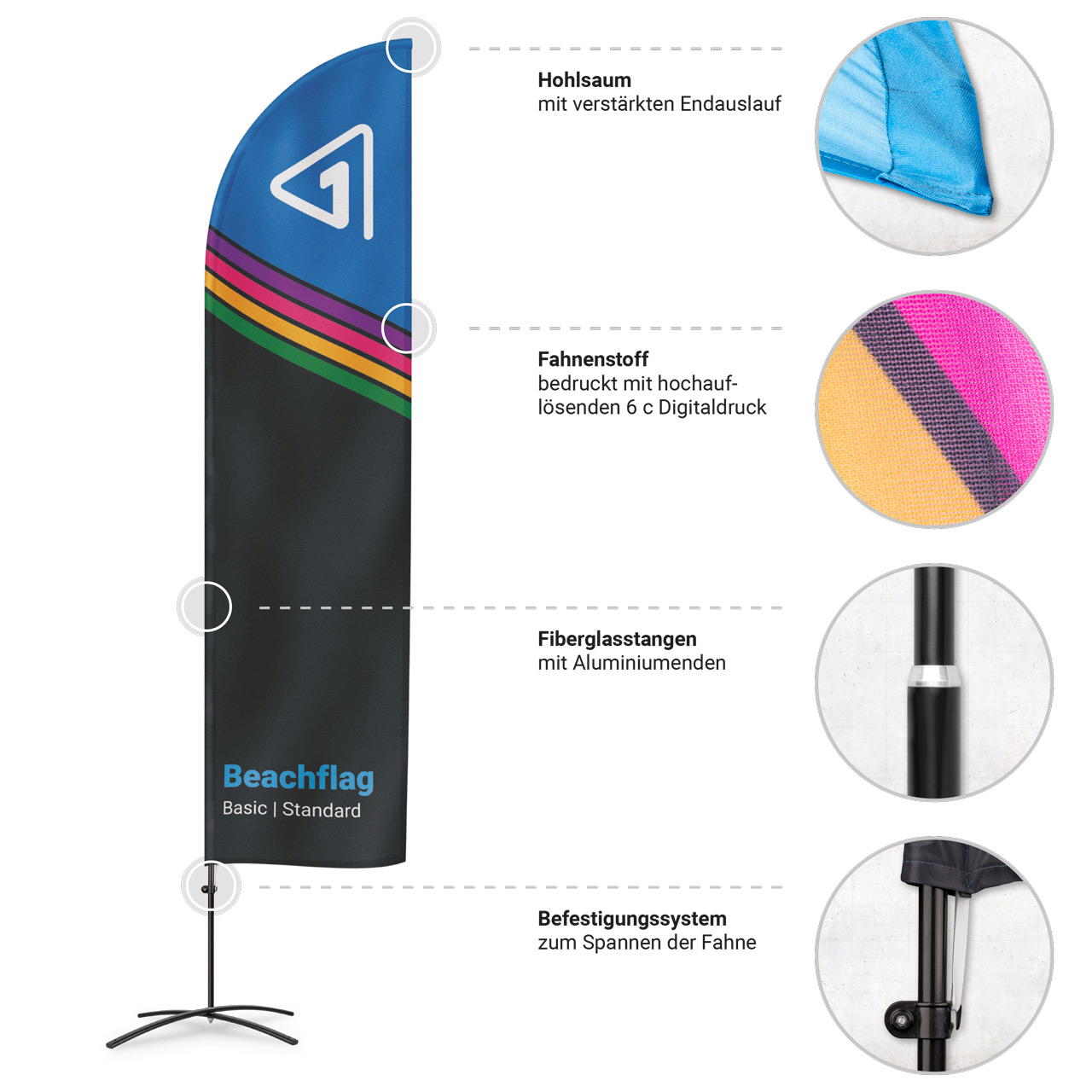 Beachflag Basic Standard - S