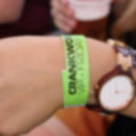 print tyvek wristbands - red Printed single-colour 19 mm tyvek wristbands - red