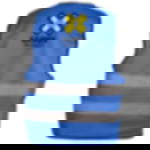 Signalweste mit Aufdruck - 2-seitig Signalweste - bedruckbar - 2-seitig - 3-farbig - blau