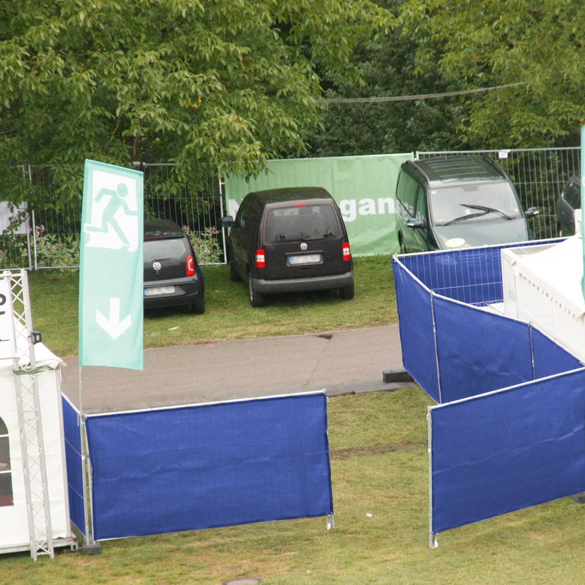 Bauzaun Sichtschutz B1 - dunkelblau