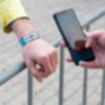 paper control wristbands Printed 4-colour tyvek wristbands with barcodes