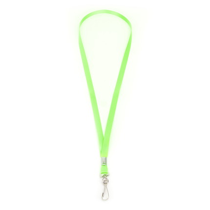 lanyard - neon green Flat lanyard with simplex hook - neon green