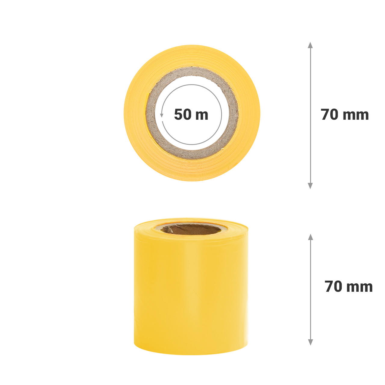 Flatterband farbig - gelb
