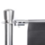 Banner Befestigungsstange - silber Banner Befestigungsstange für Kordelständer GRIP - silber