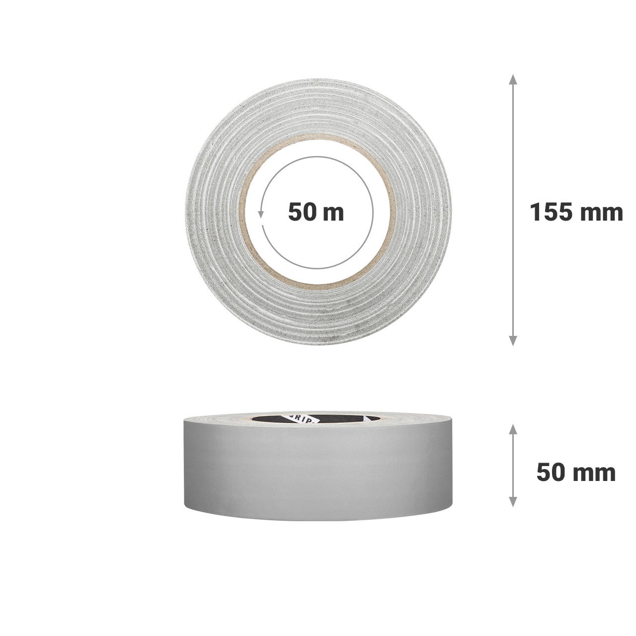 Adhesive cloth tape extra matt GT 102 - silver