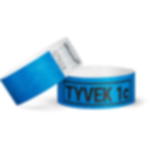 paper entry wristbands - blue Printed single-colour 25 mm tyvek wristbands - blue