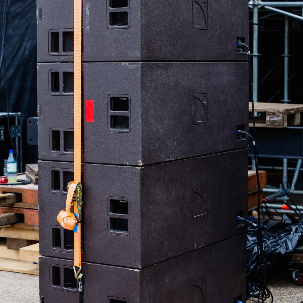 lashing strap orange - 2-part