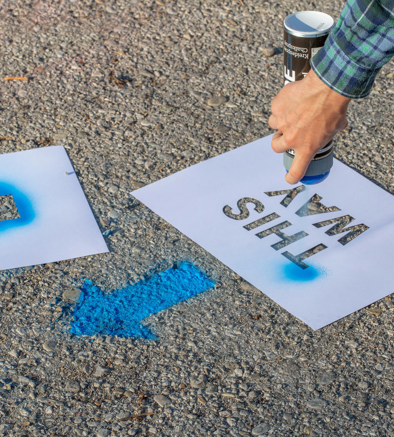 Chalk Spray GRIP - neon blue