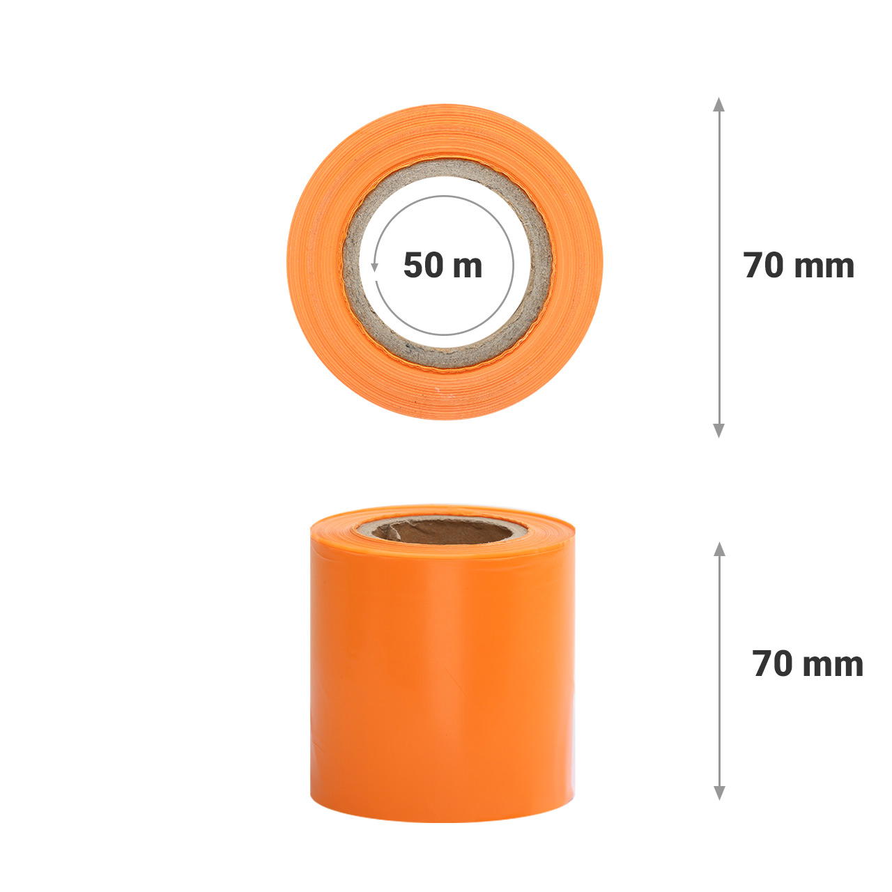 barrier tape coloured - orange