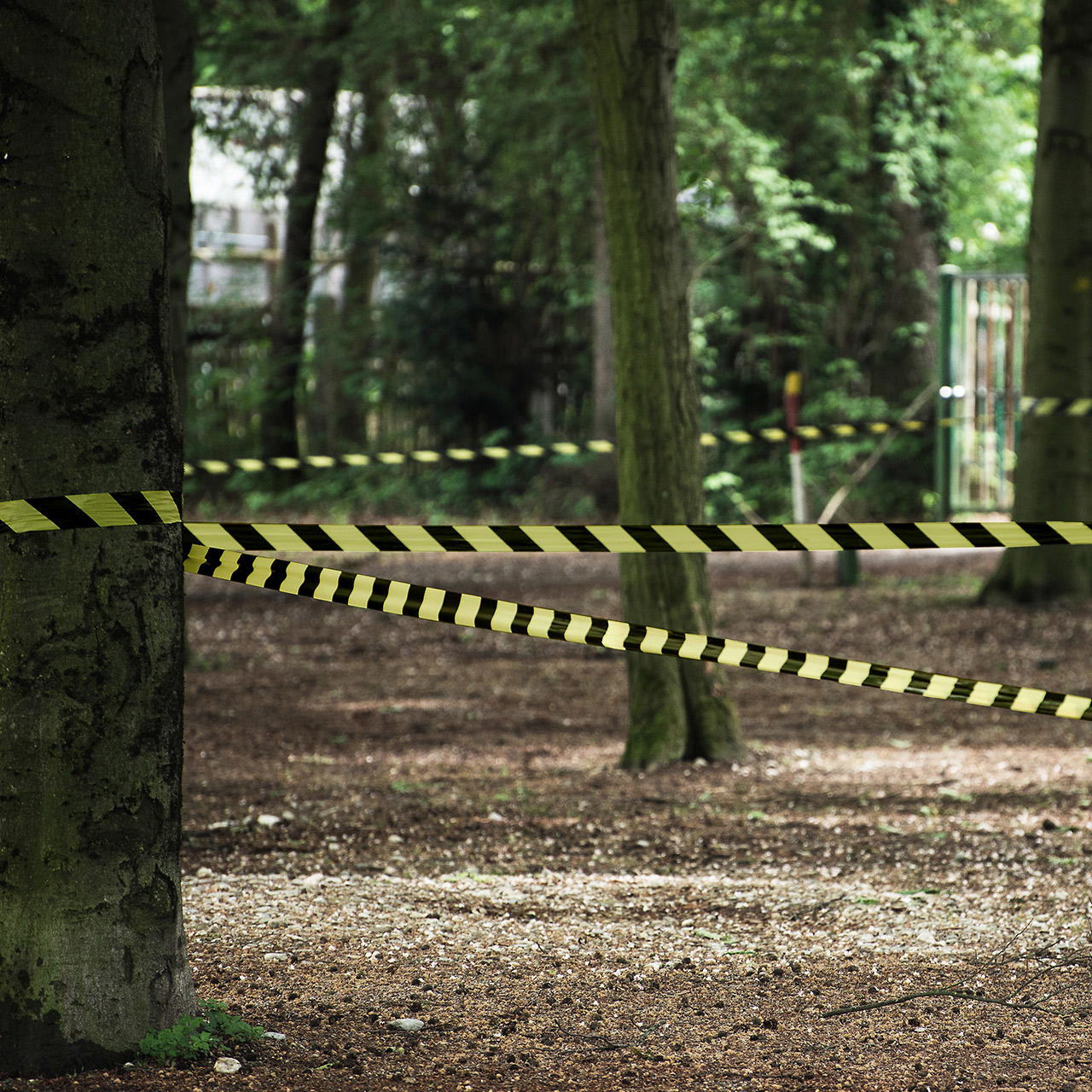 Absperrband gelb schwarz - extrem reißfest