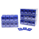 Coatroom tokens, extension set 501-1000