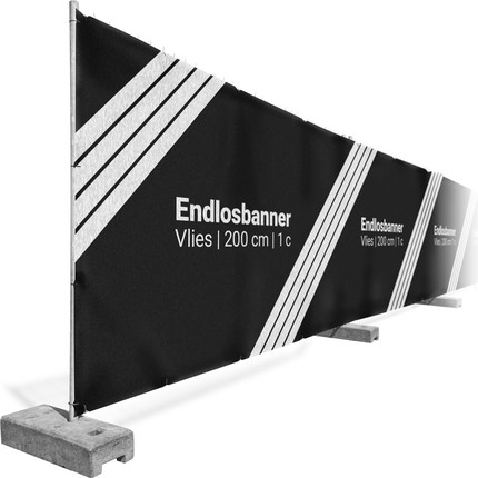 endless nonwovens - 1-coloured - 200 cm - 400 cm