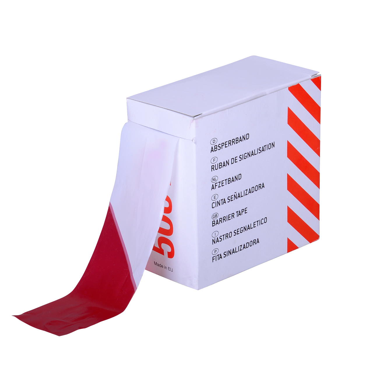Barrier tape red white 50 m - extremely tear-resistant