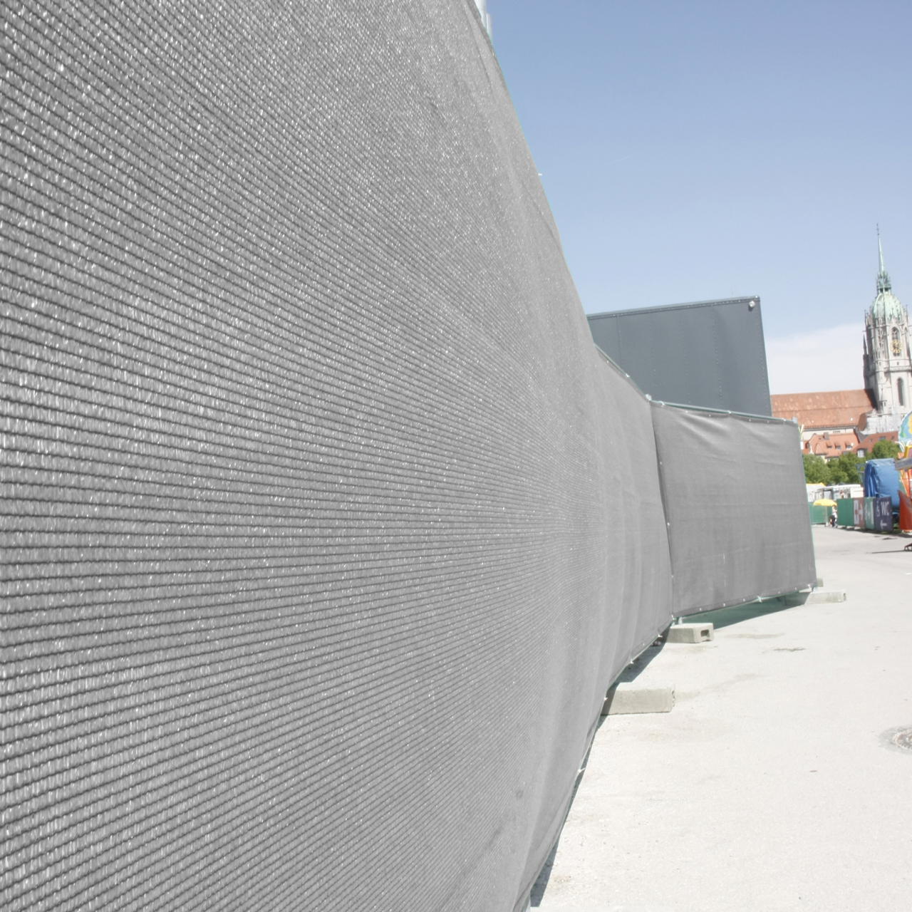 Bauzaun Sichtschutz B1 - grau