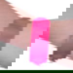 plastic admission wristbands - neon pink Unprinted vinyl tape - neon pink