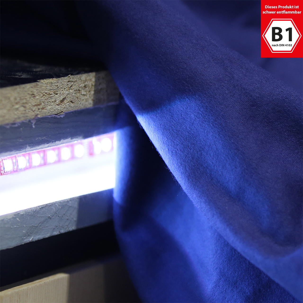 Decorative molton B1 – sold by the metre - black