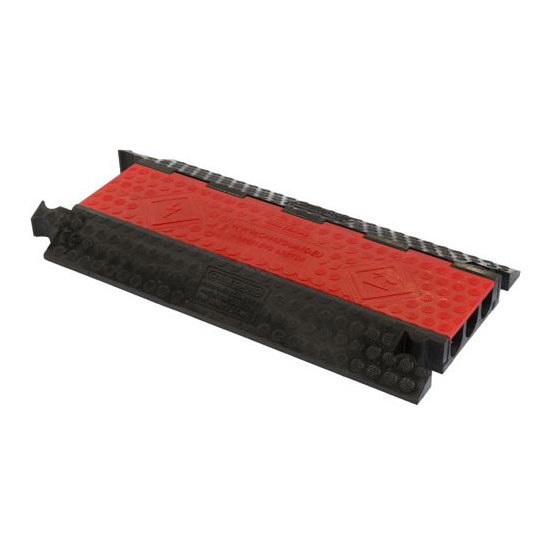 Cable Ramp Red Floor 3-Channel complete assembly product photo (Article No. 2011015)