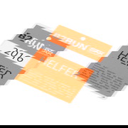 Laminated backstage pass – medium (DIN A7) - without numbering - 1-page - with round hole